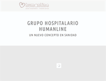 Tablet Screenshot of humanline.es